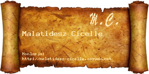 Malatidesz Cicelle névjegykártya